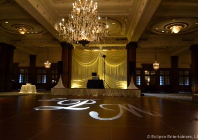 Gobo design, monogram projection, philadelphia, pa