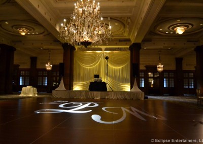 Gobo design, monogram projection, philadelphia, pa